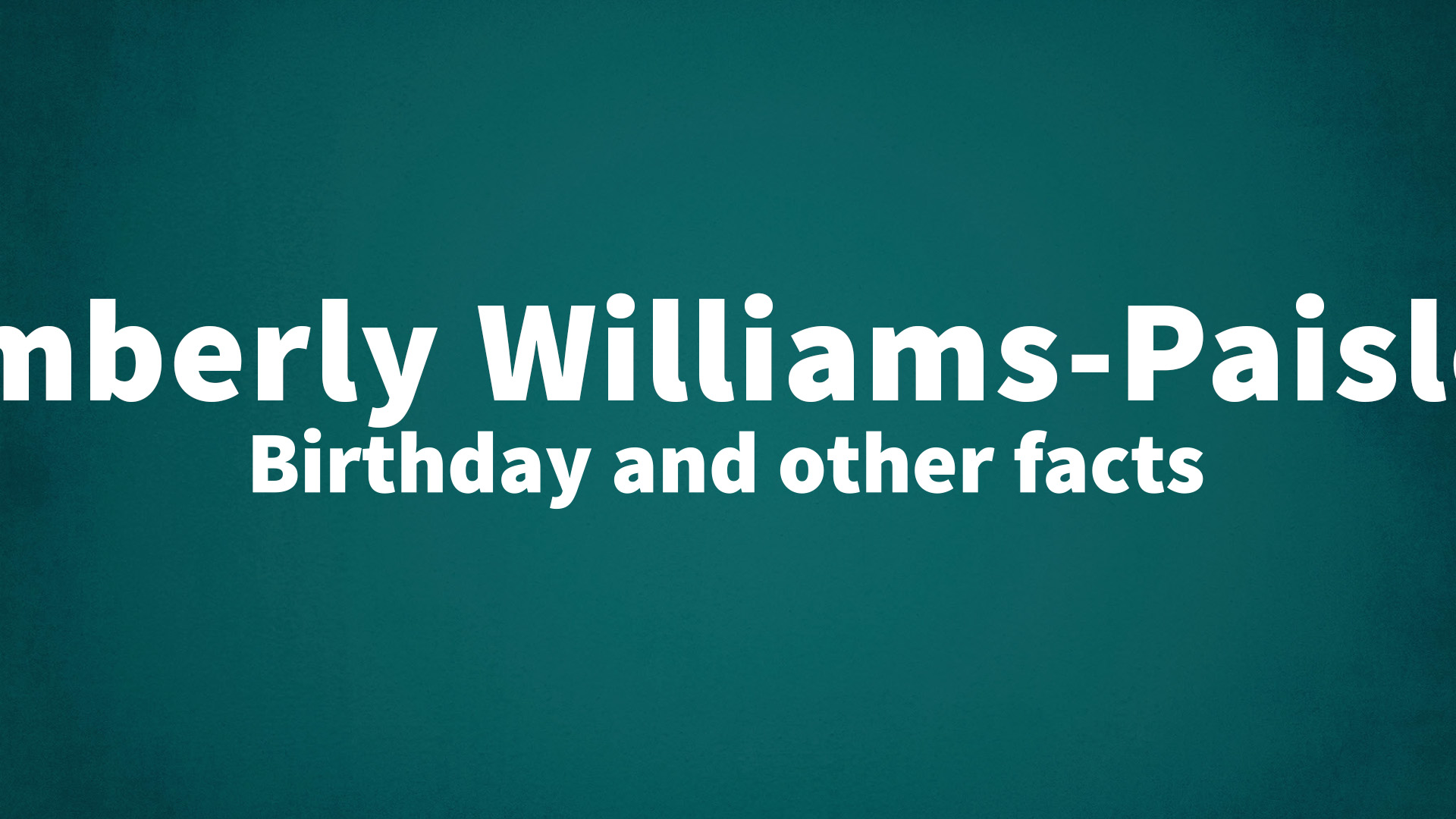 title image for Kimberly Williams-Paisley birthday