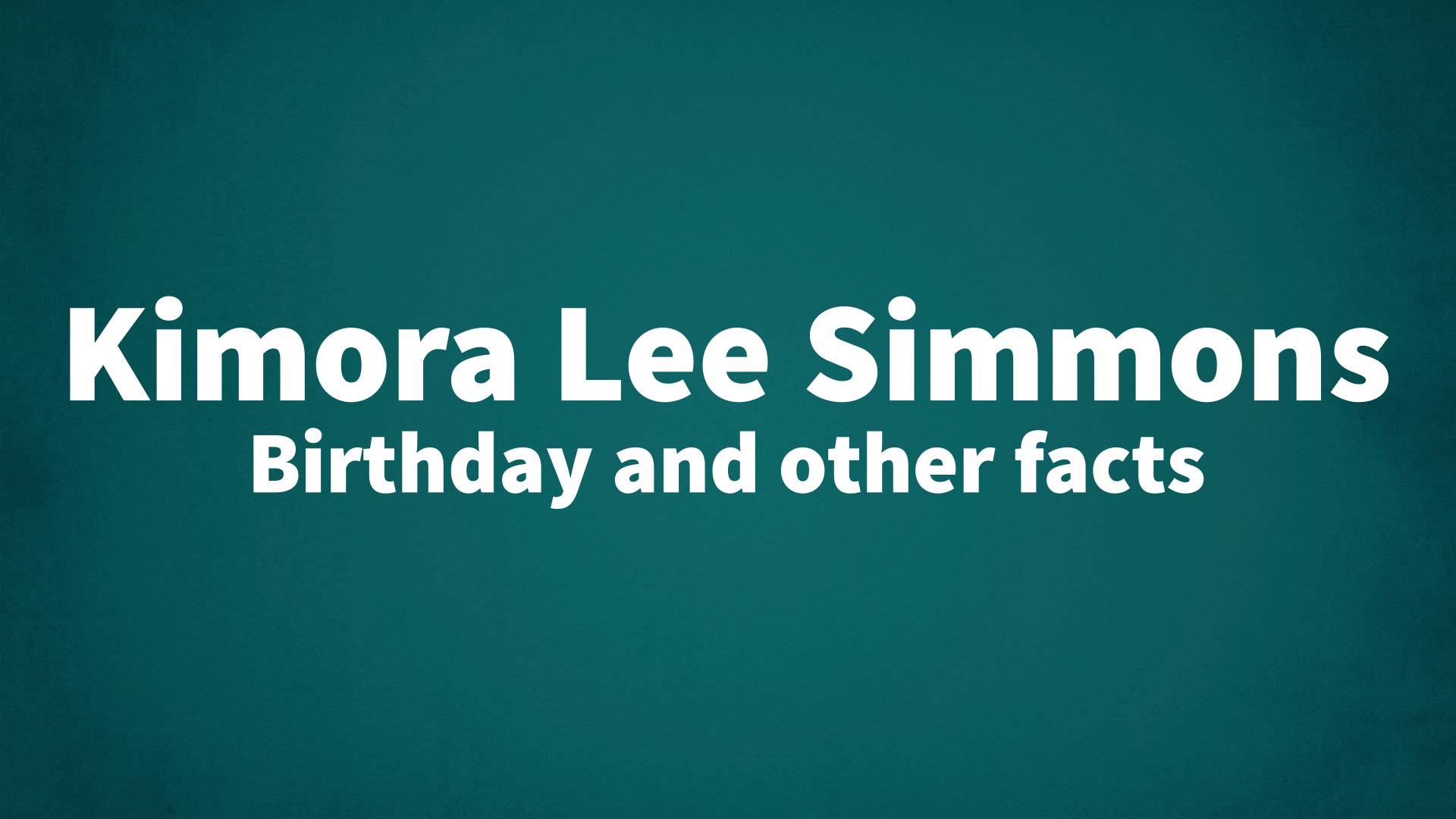 title image for Kimora Lee Simmons birthday