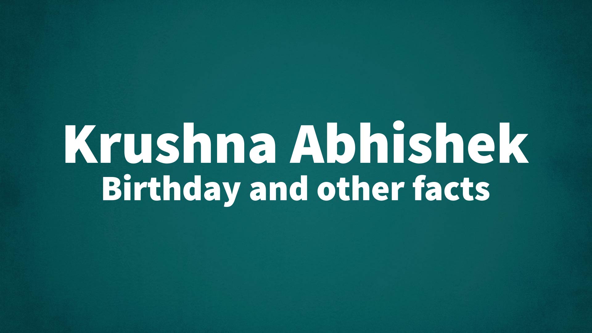 title image for Krushna Abhishek birthday