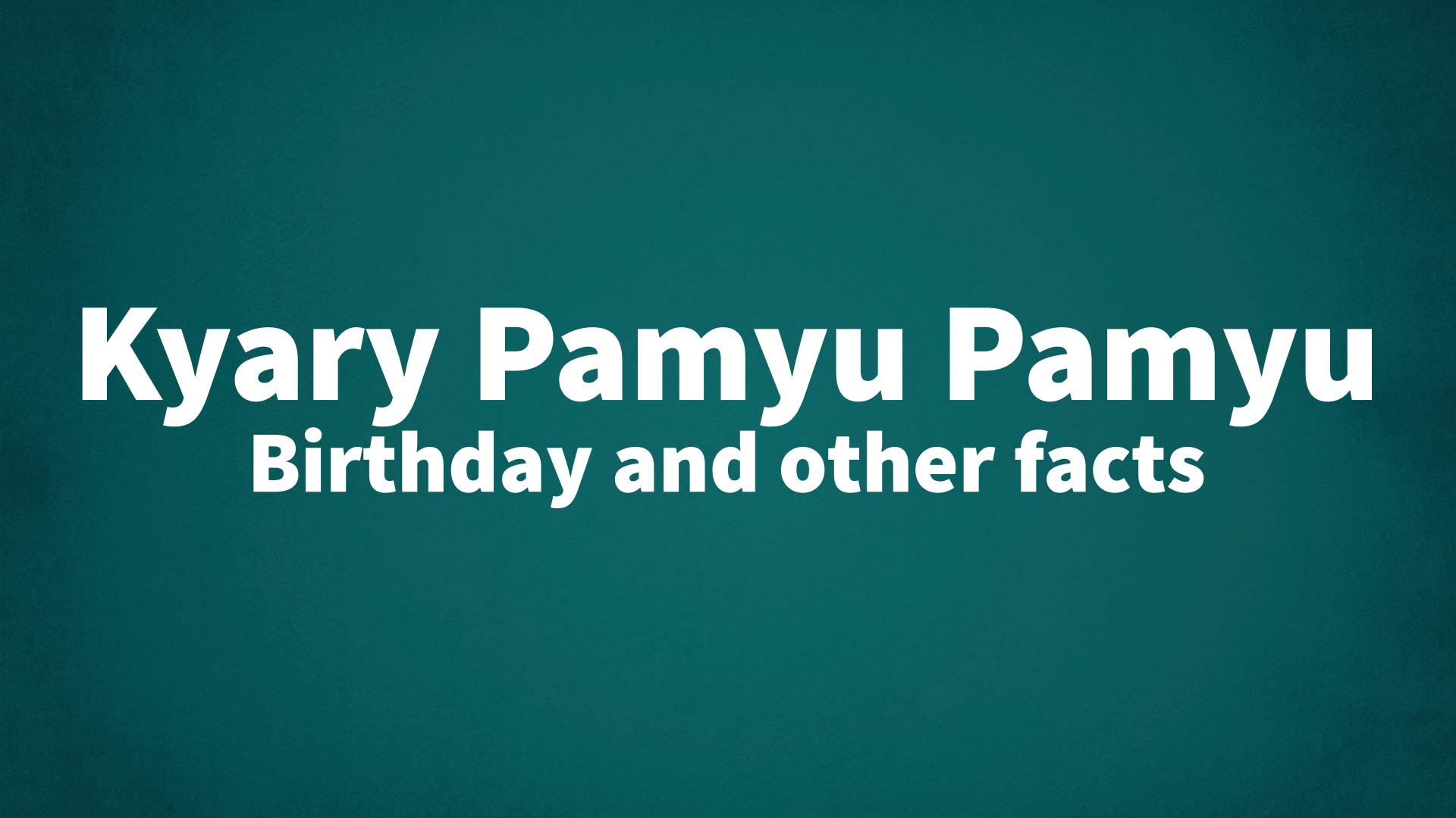 title image for Kyary Pamyu Pamyu birthday