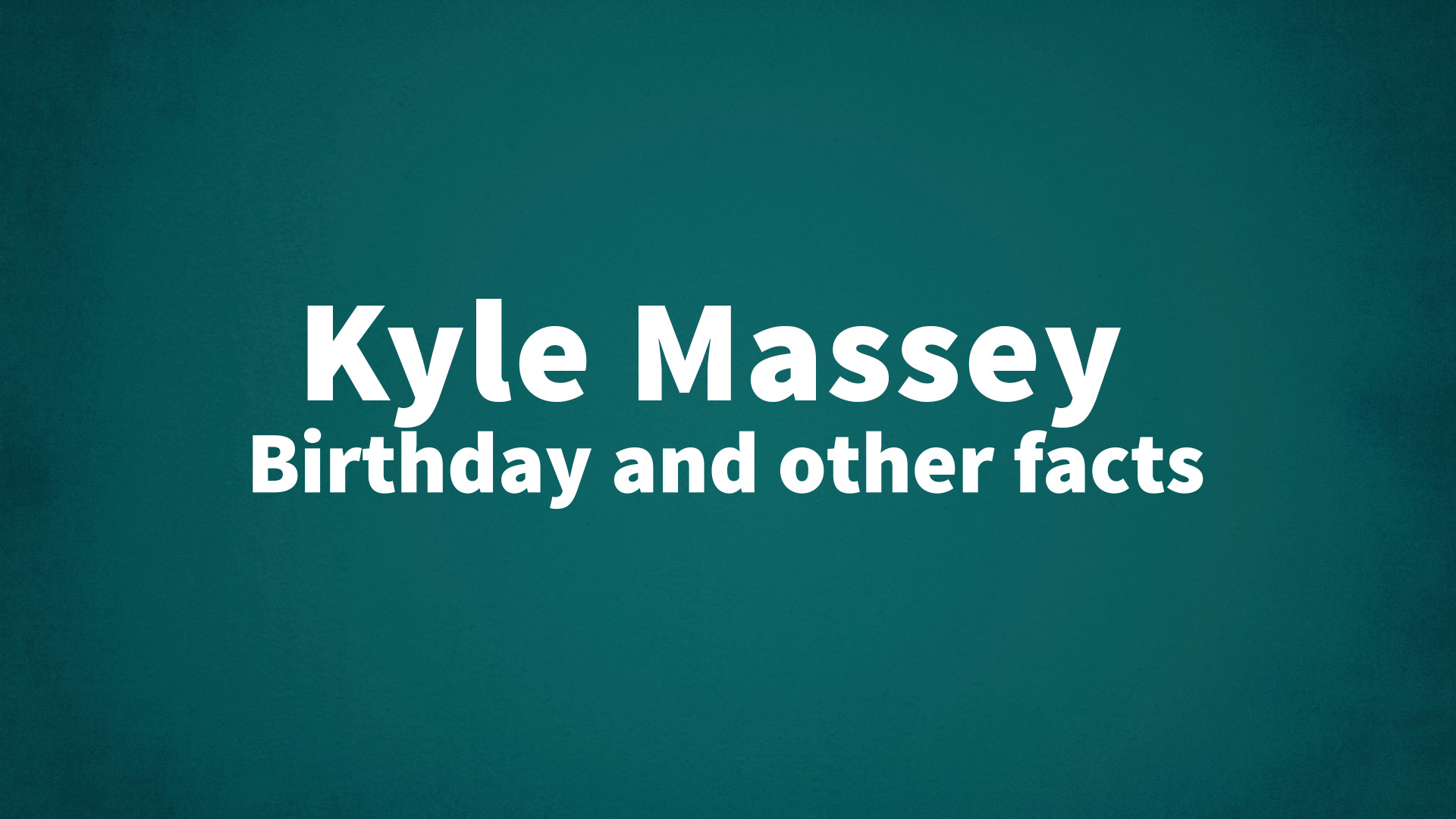 title image for Kyle Massey birthday