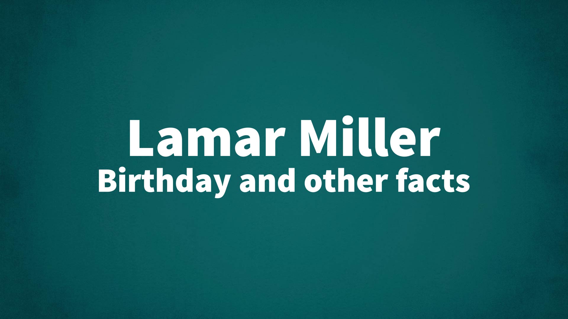 title image for Lamar Miller birthday