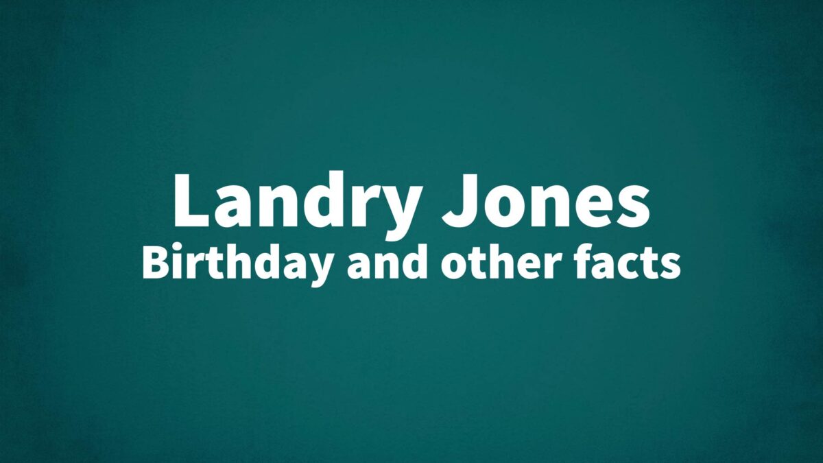 LandryJones List Of National Days