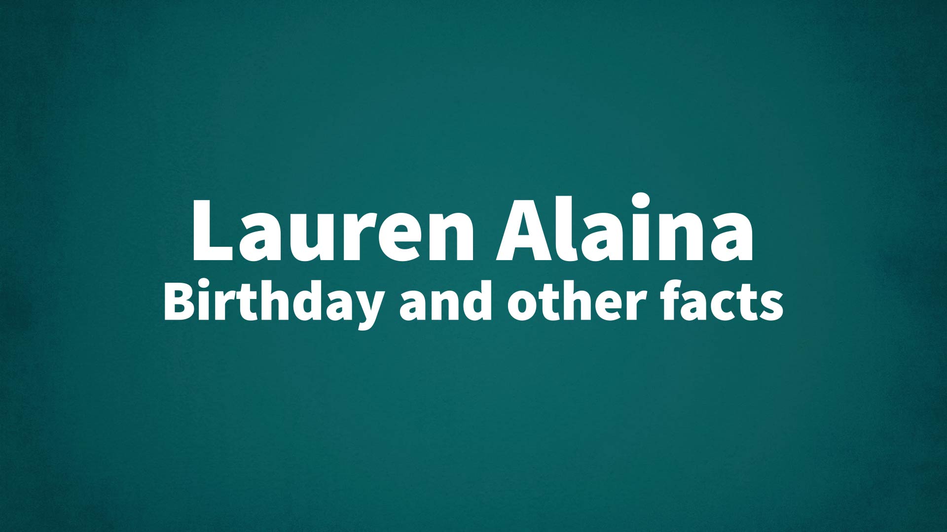 title image for Lauren Alaina birthday
