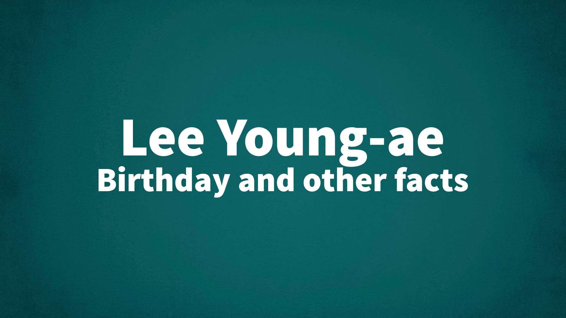 title image for Lee Young-ae birthday