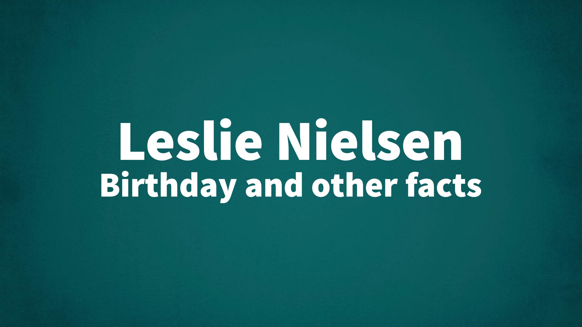title image for Les Brown birthday