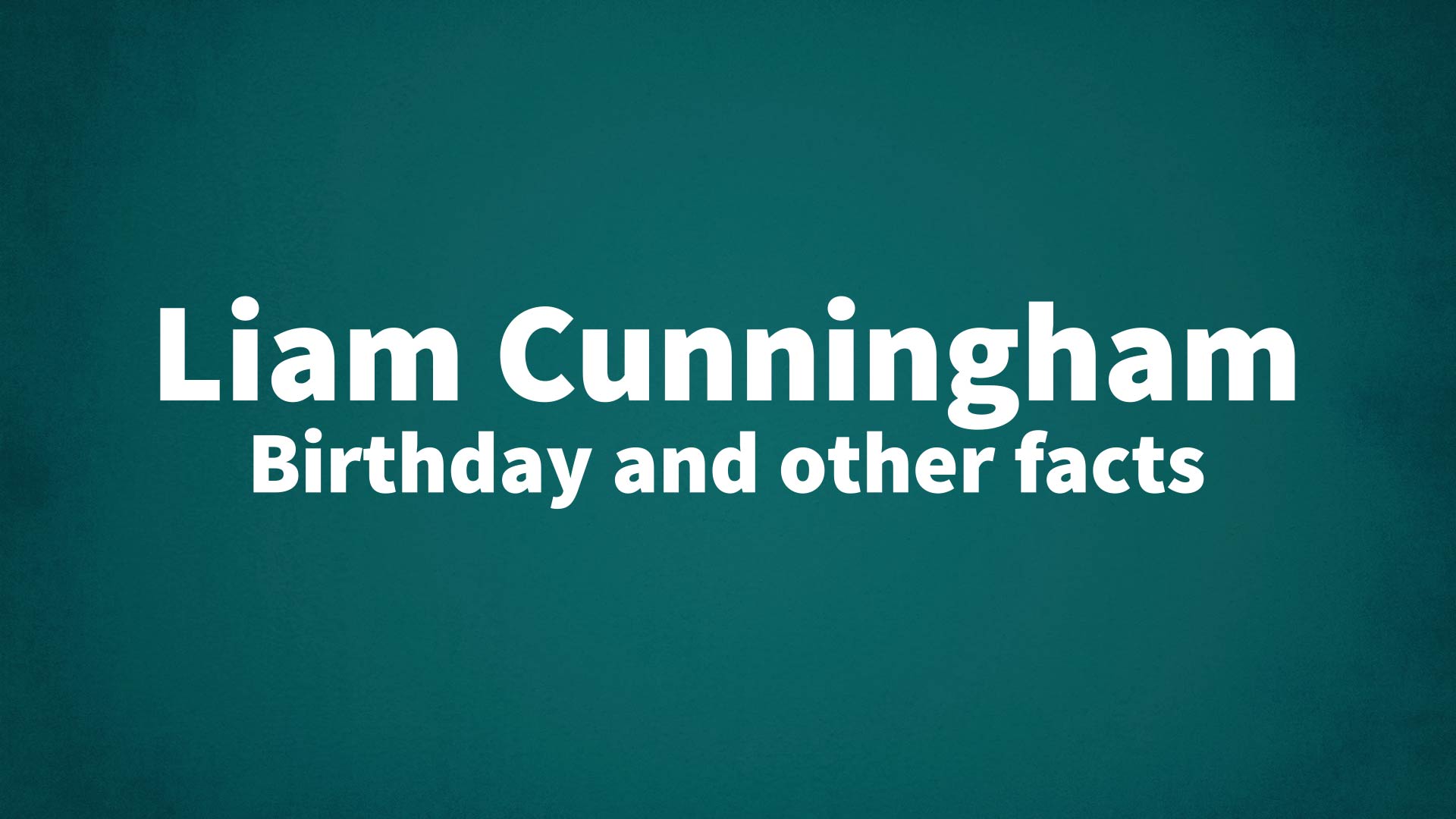 title image for Liam Cunningham birthday