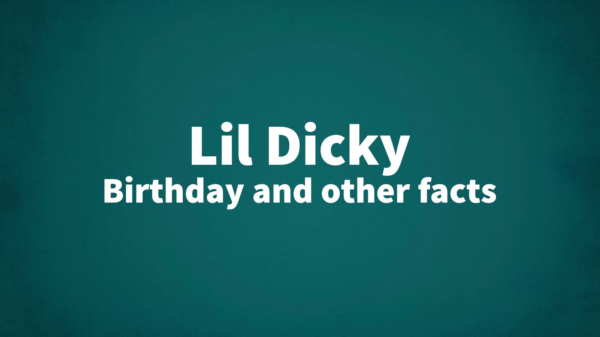title image for Lil Dicky birthday