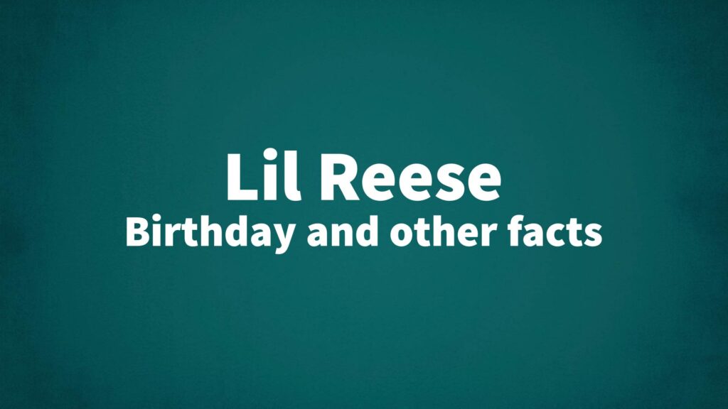 LilReese List Of National Days