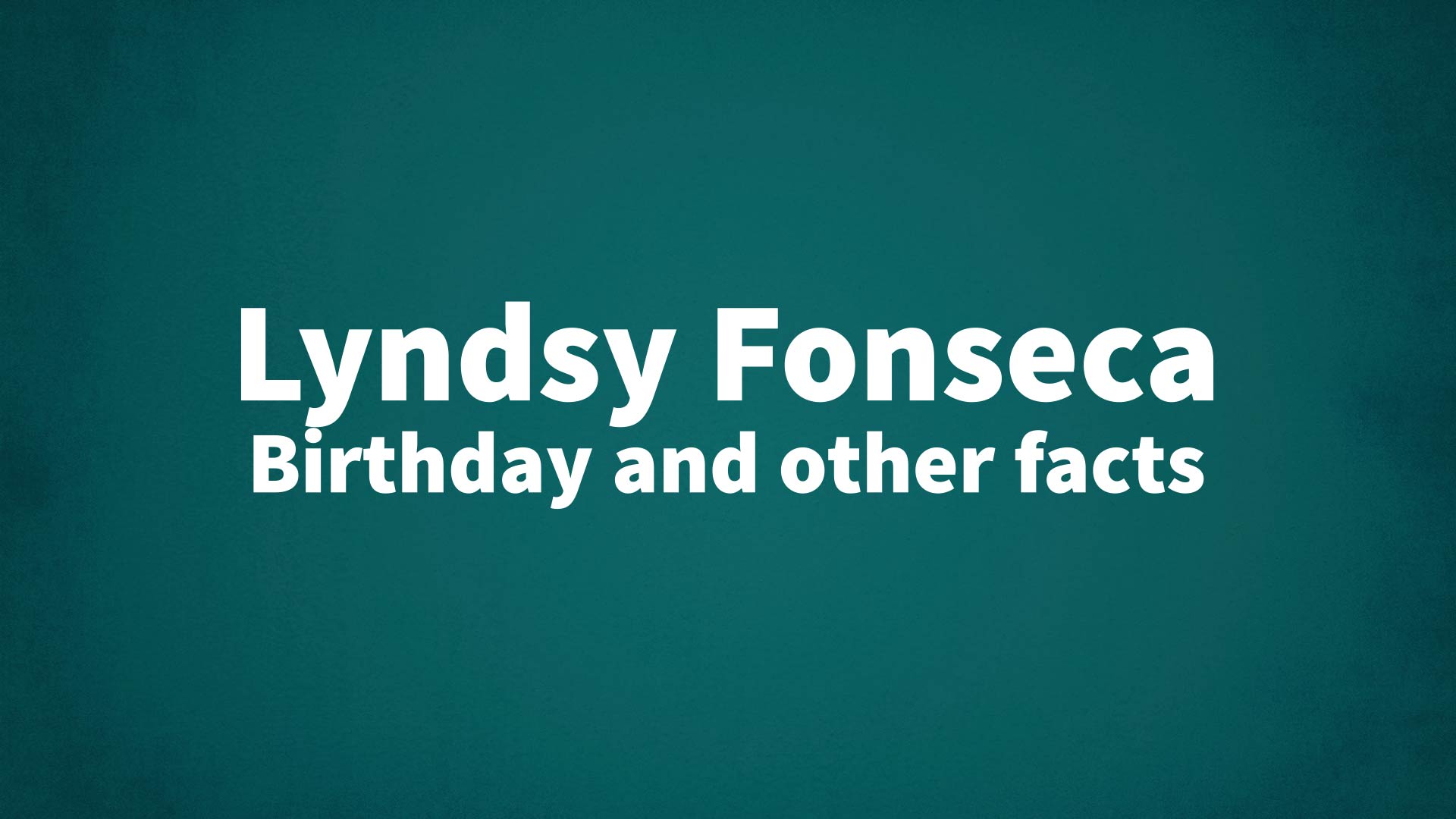 title image for Lyndsy Fonseca birthday
