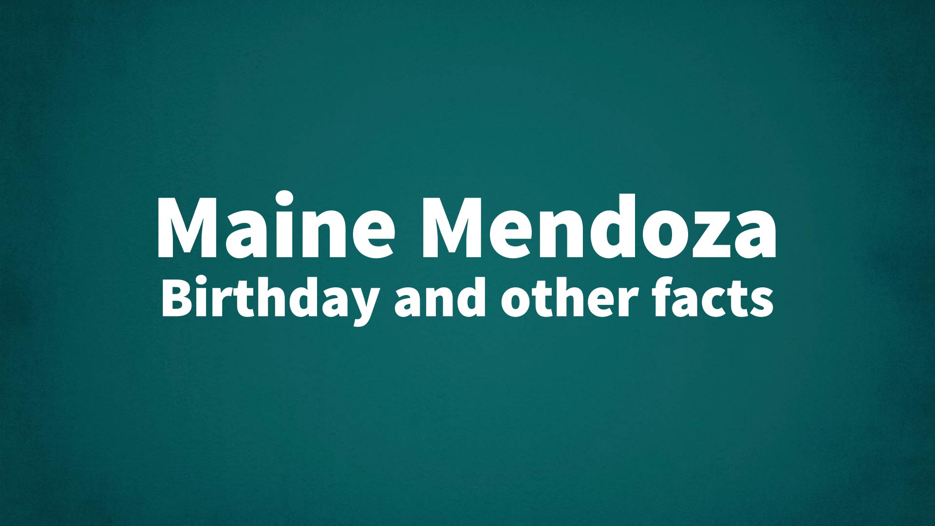 title image for Maine Mendoza birthday