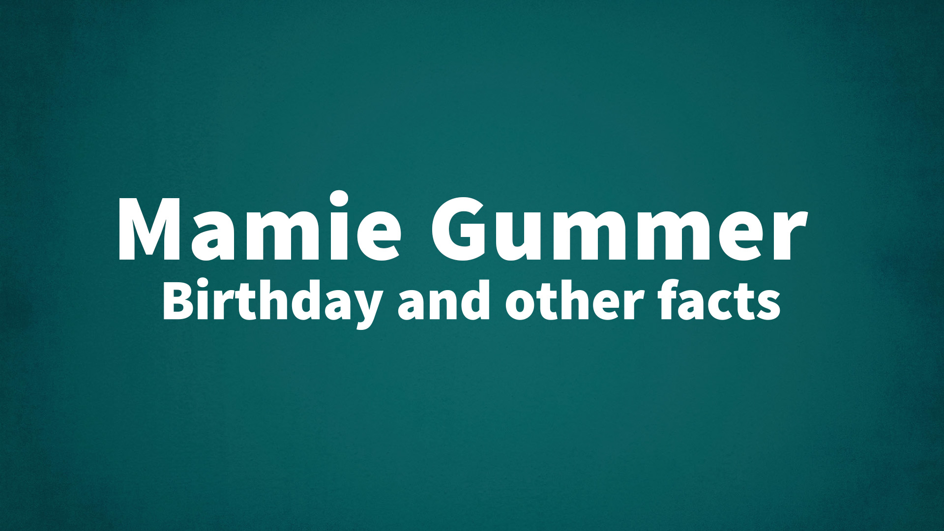 title image for Mamie Gummer birthday