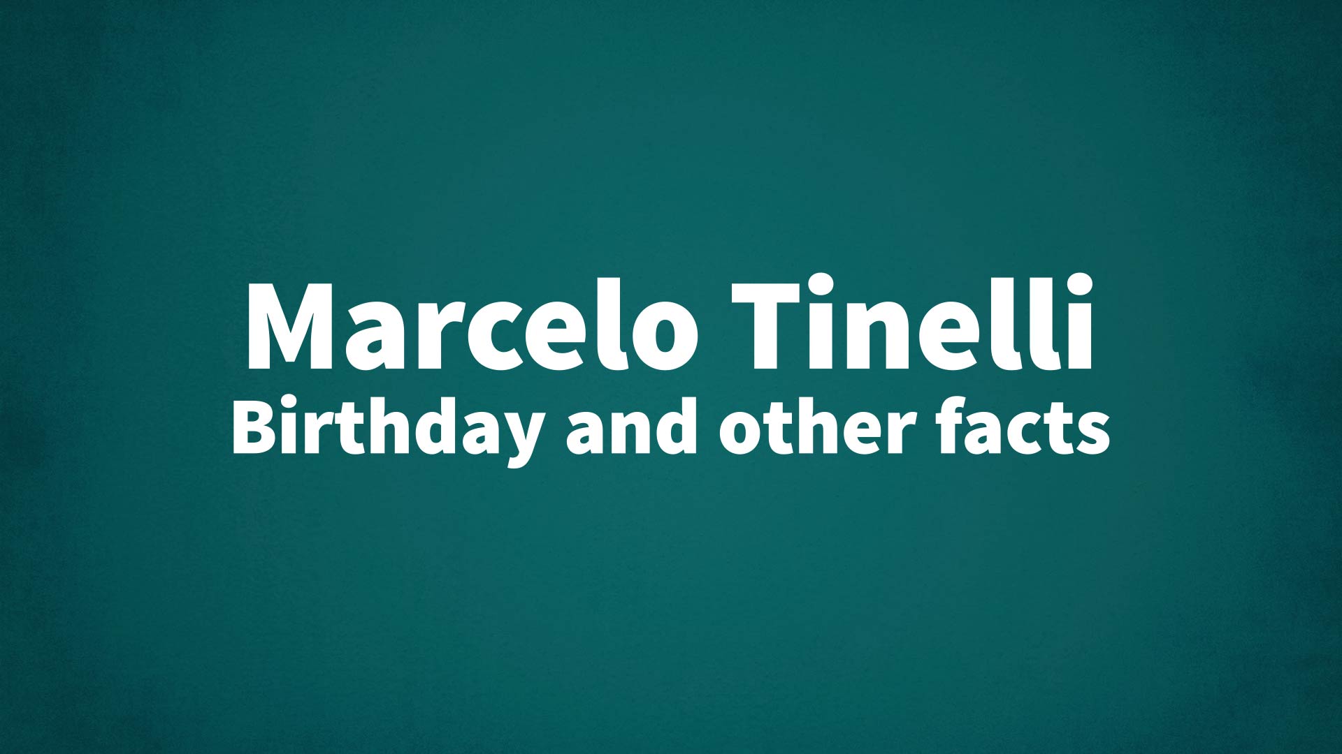 title image for Marcelo Tinelli birthday