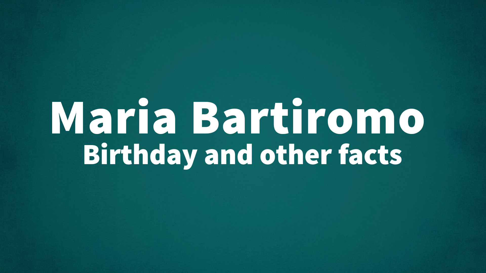 title image for Maria Bartiromo birthday