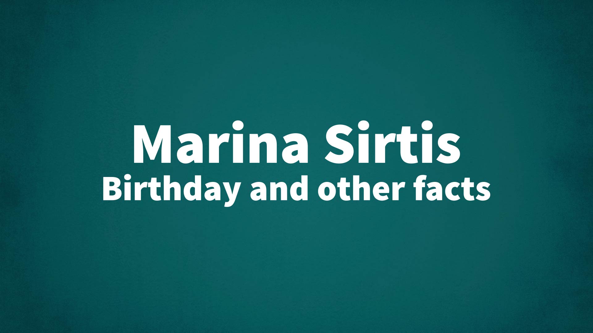 title image for Marina Sirtis birthday
