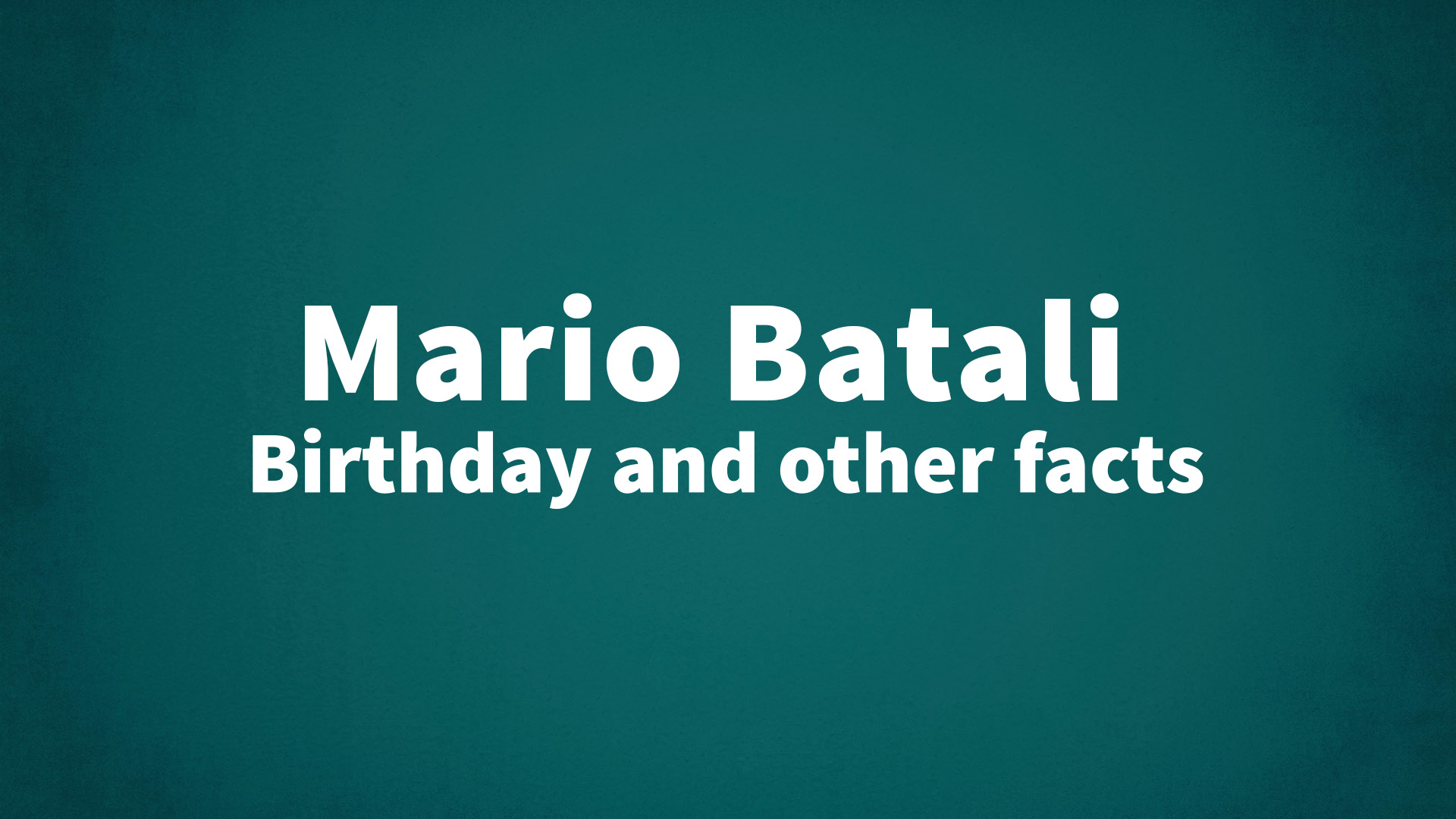 title image for Mario Batali birthday