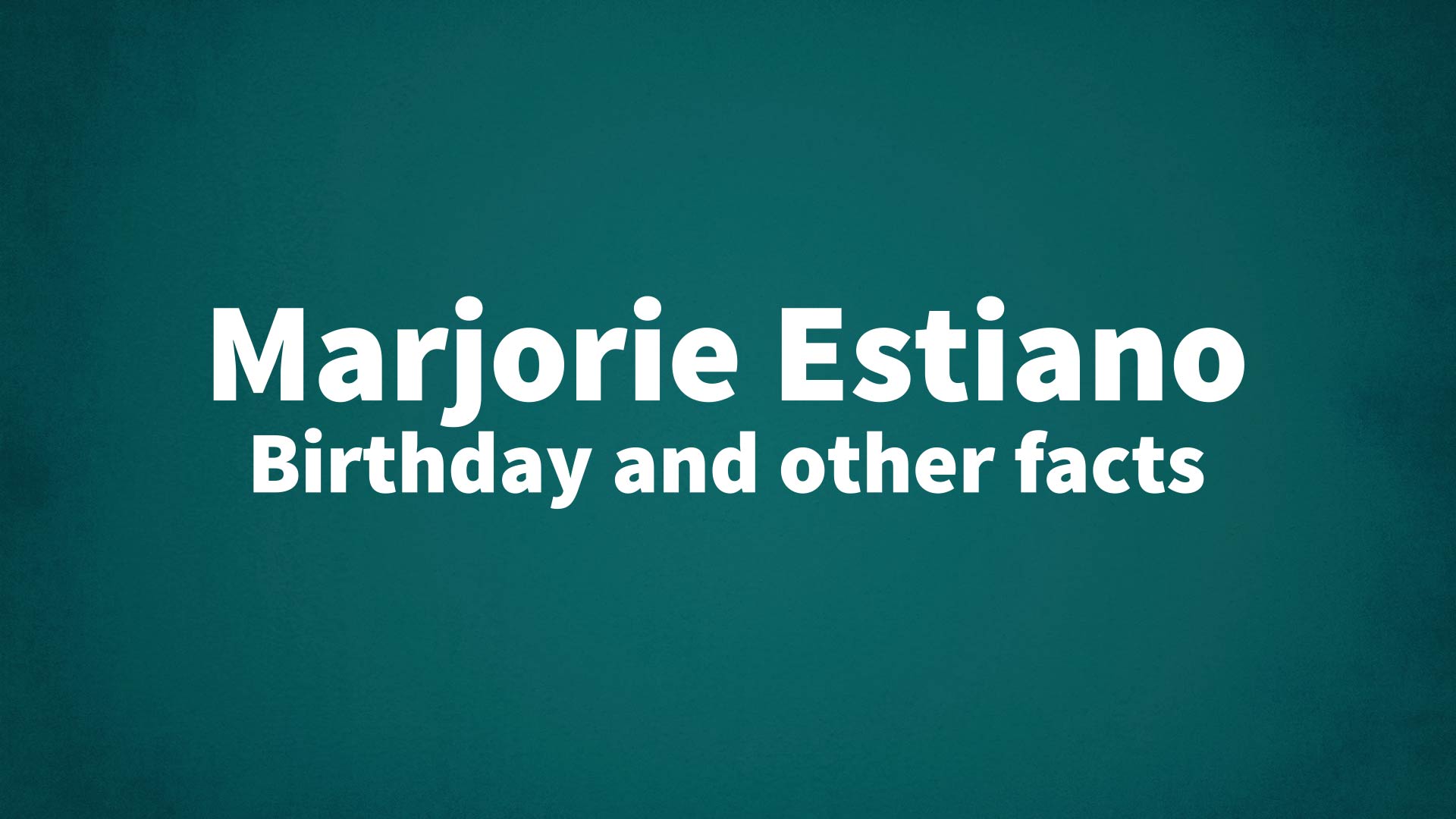 title image for Marjorie Estiano birthday