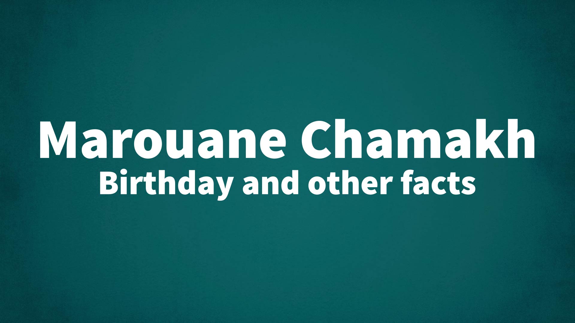 title image for Marouane Chamakh birthday