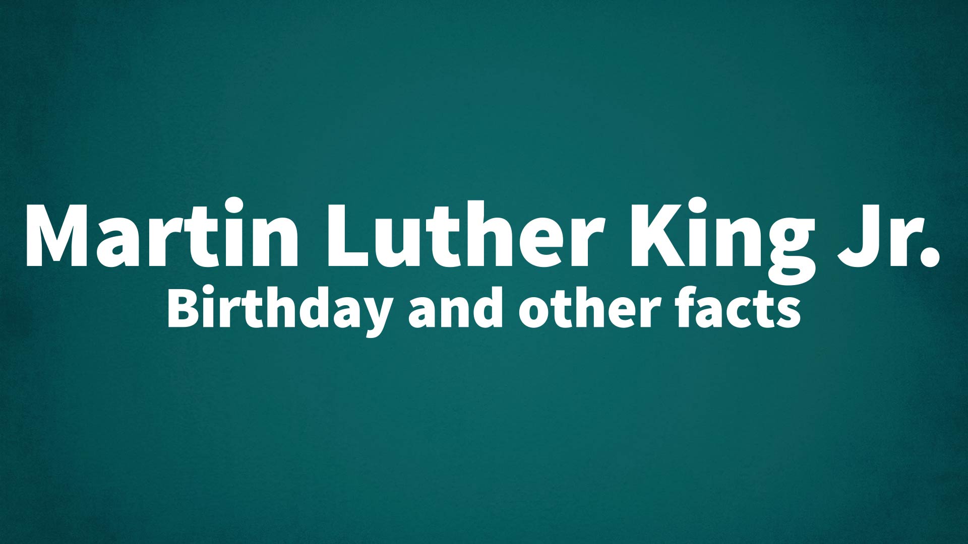 title image for Martin Luther King Jr. birthday