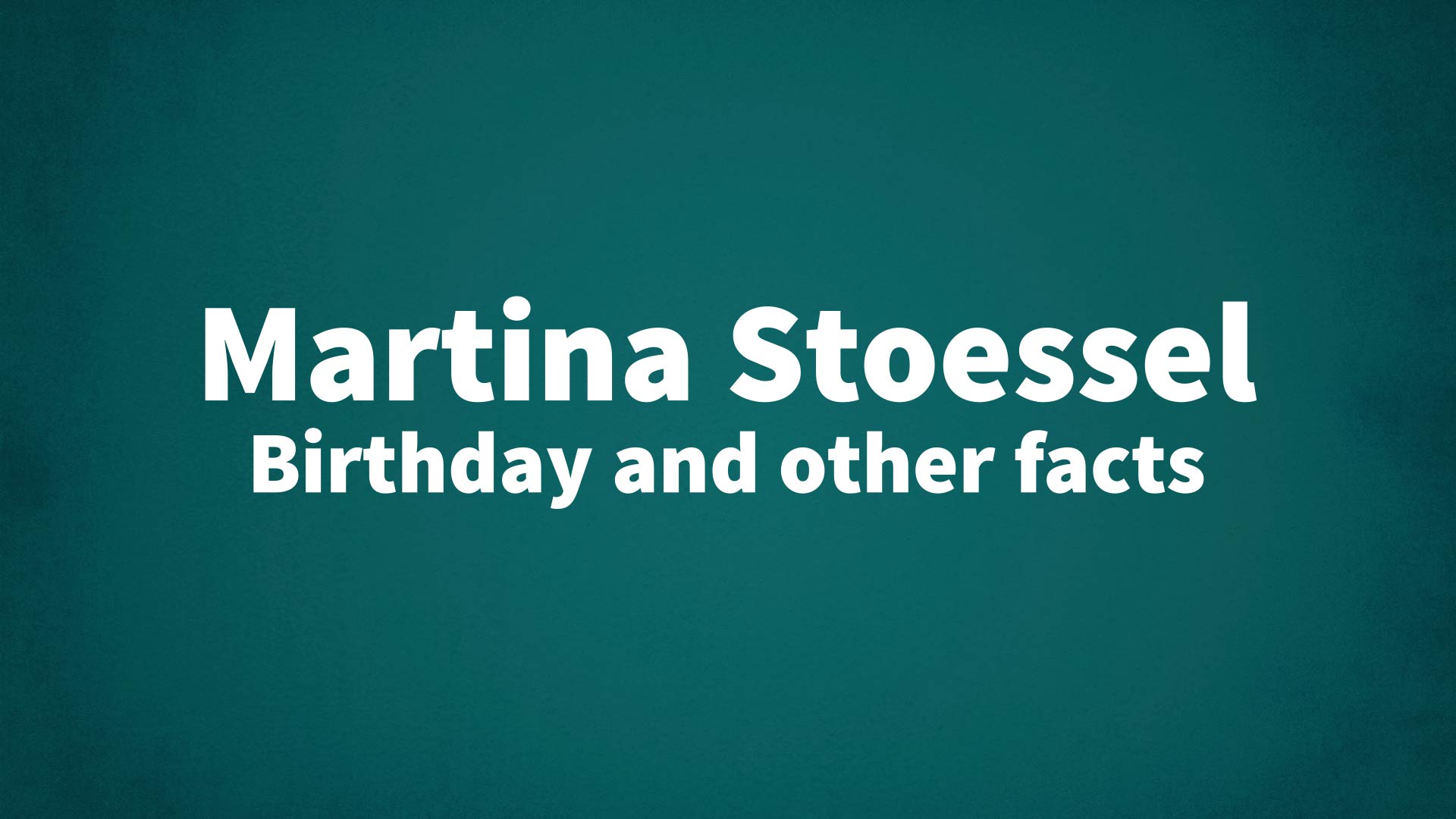 title image for Martina Stoessel birthday