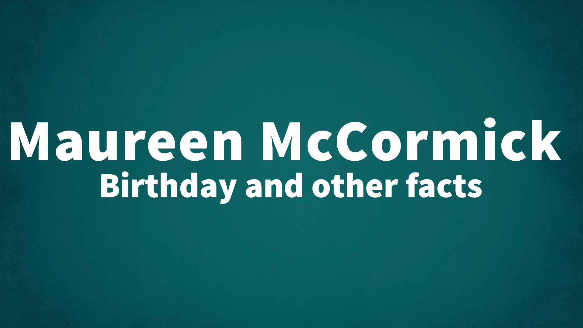 title image for Maureen McCormick birthday