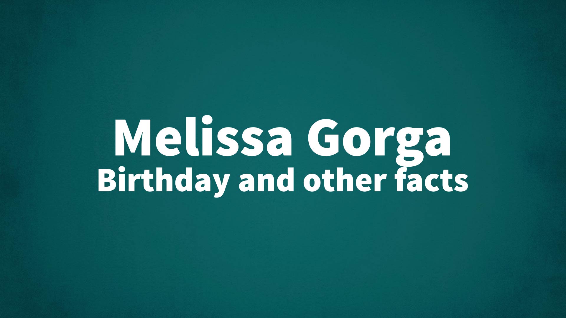 title image for Melissa Gorga birthday