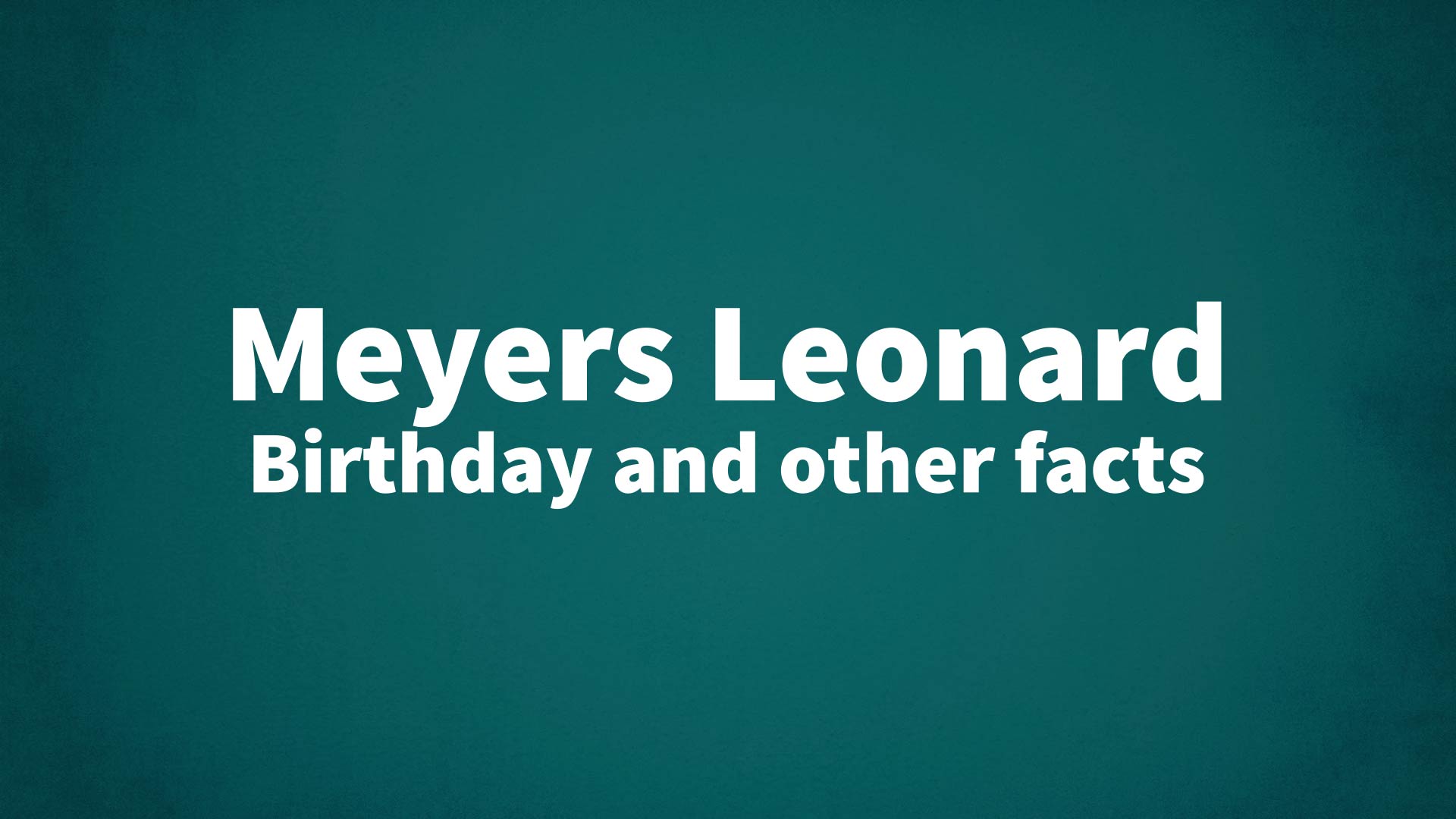 title image for Meyers Leonard birthday