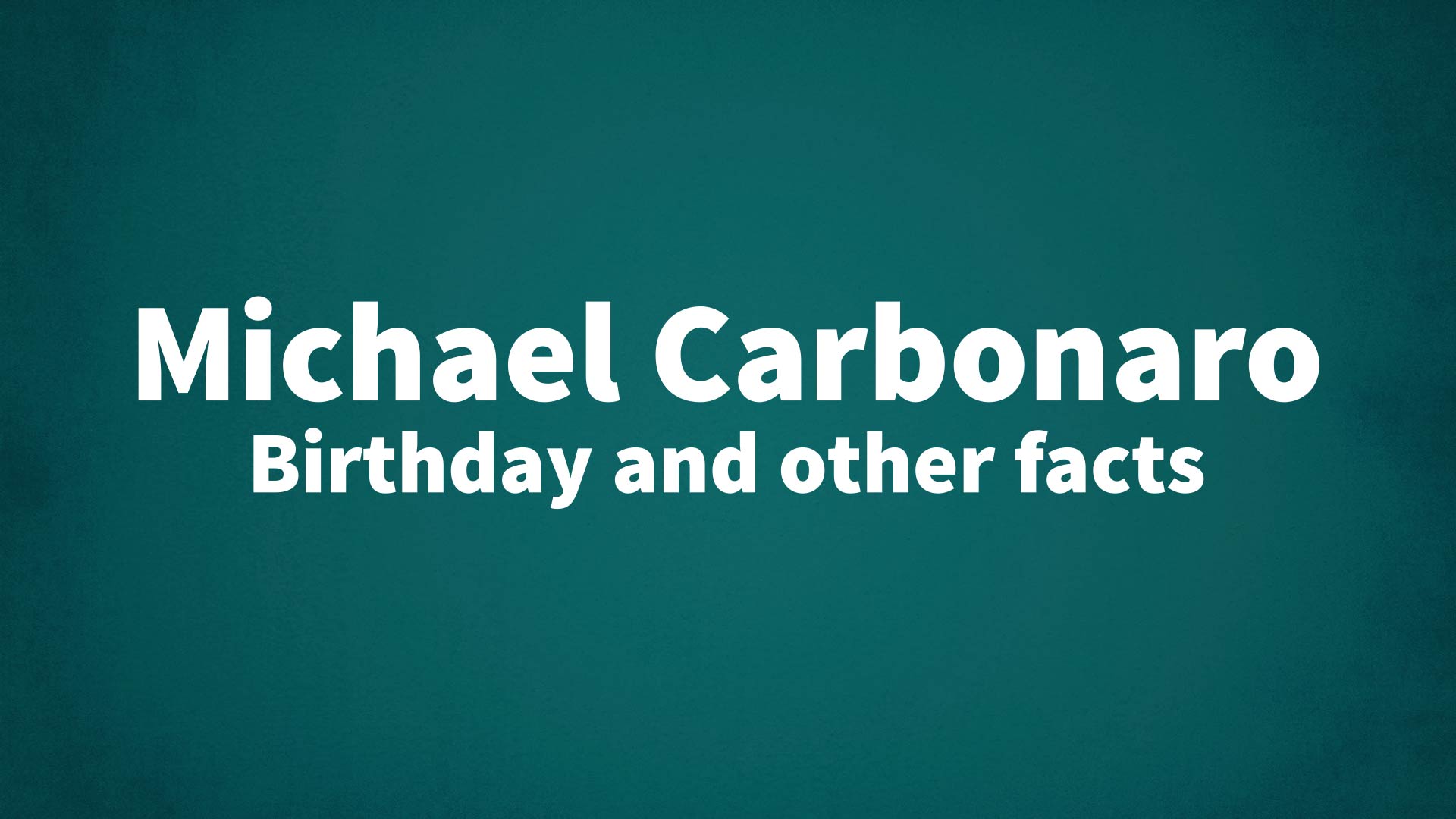 title image for Michael Carbonaro birthday