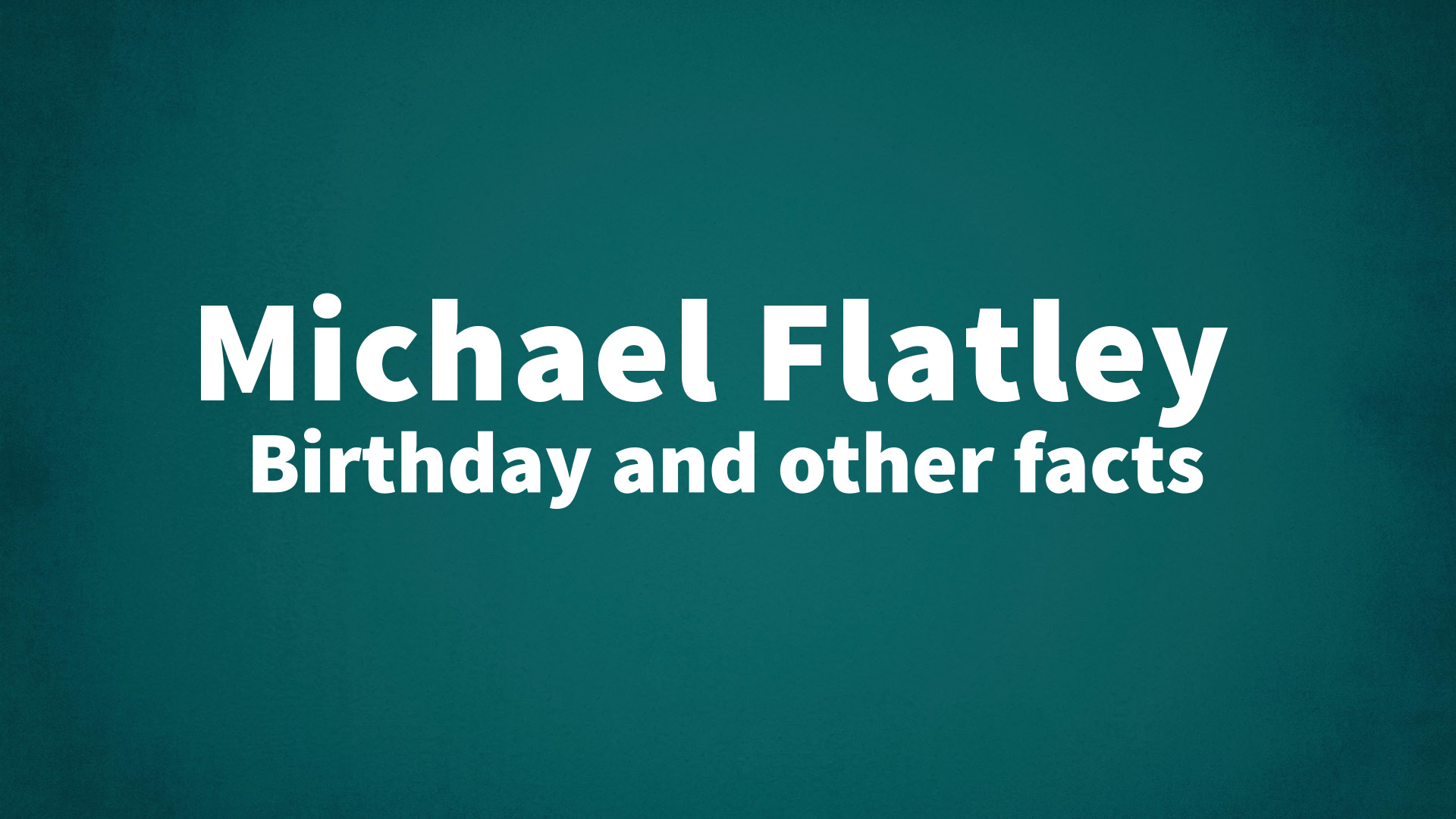 title image for Michael Flatley birthday