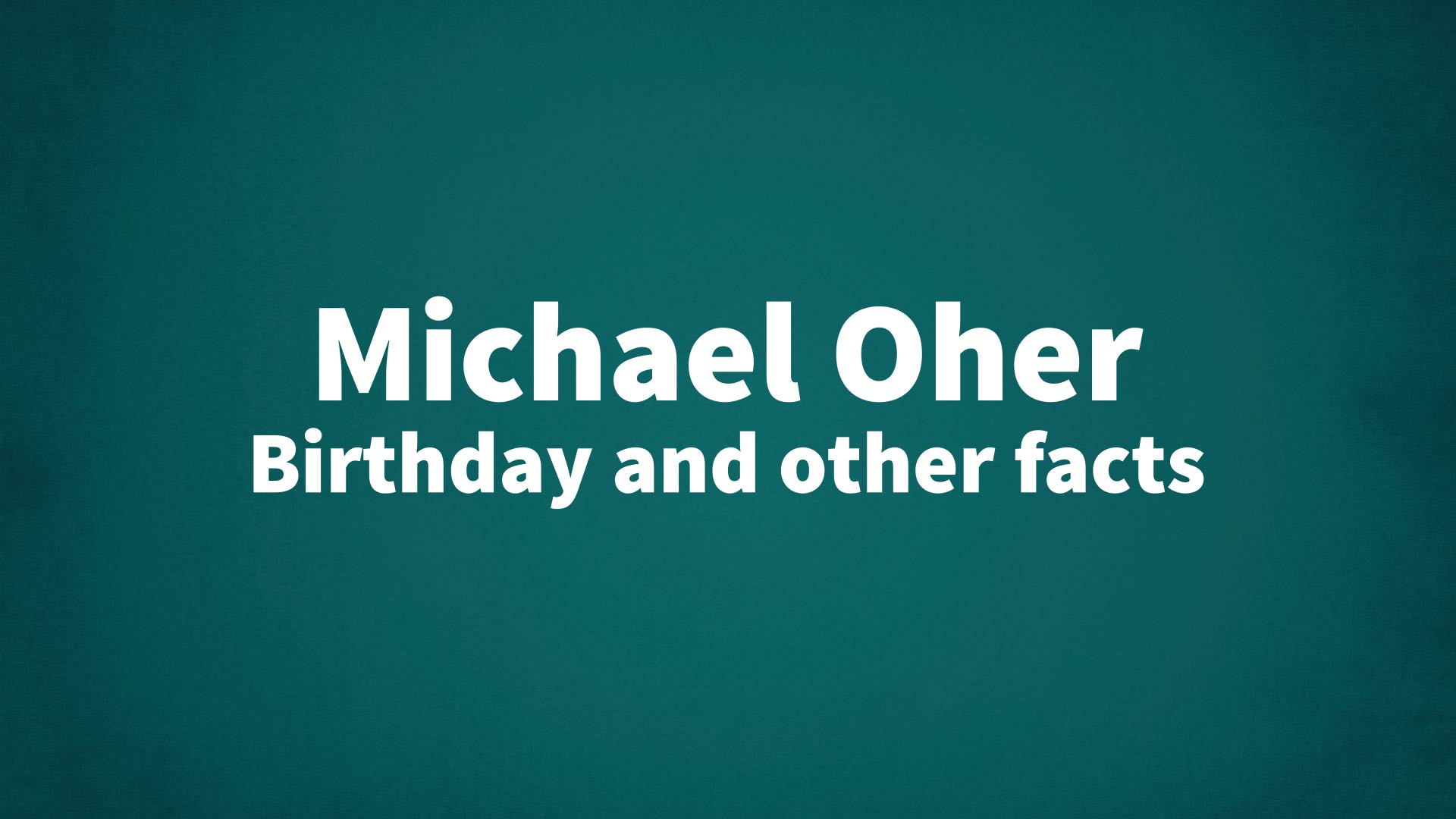 title image for Michael Oher birthday