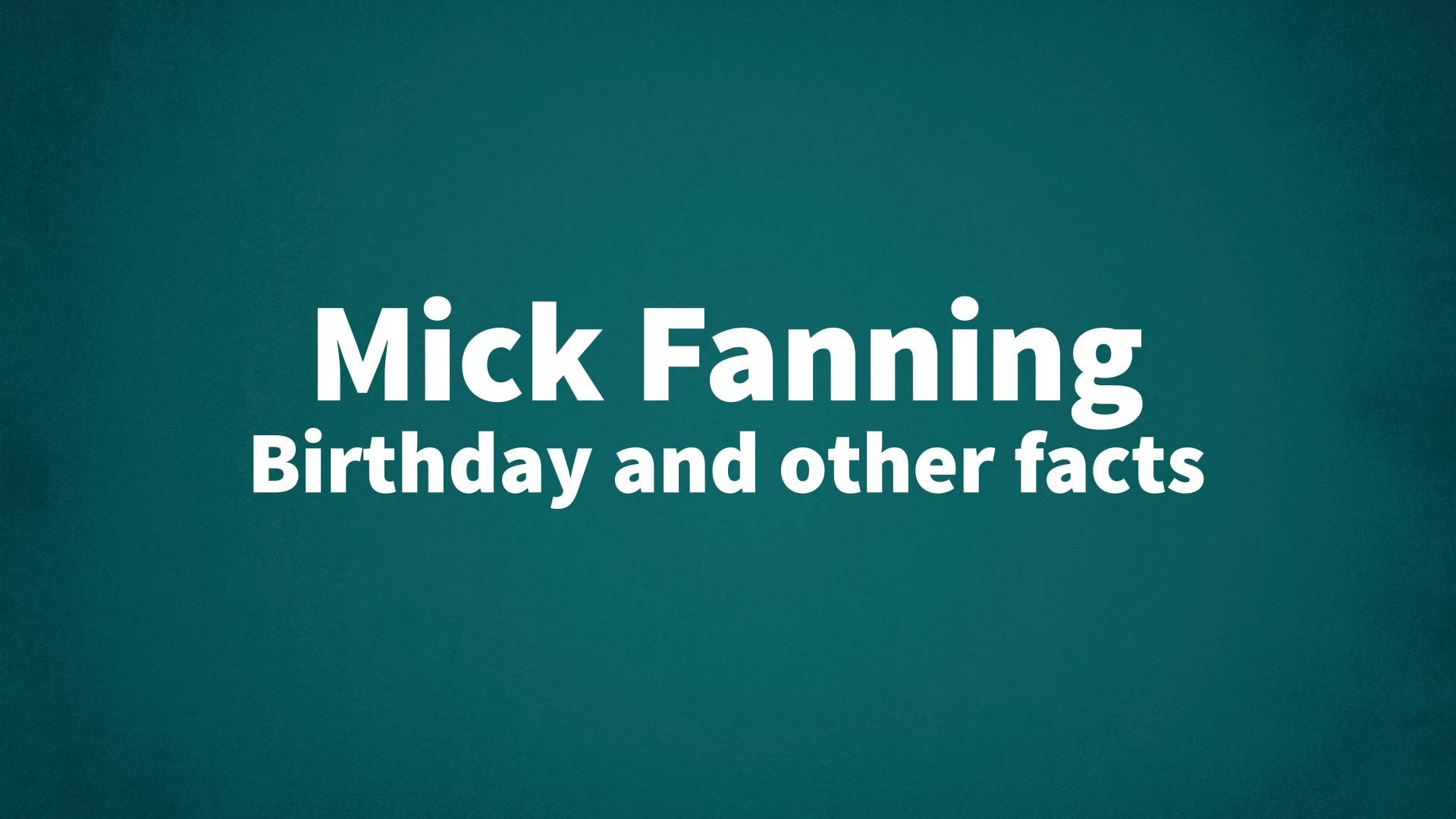 title image for Mick Fanning birthday