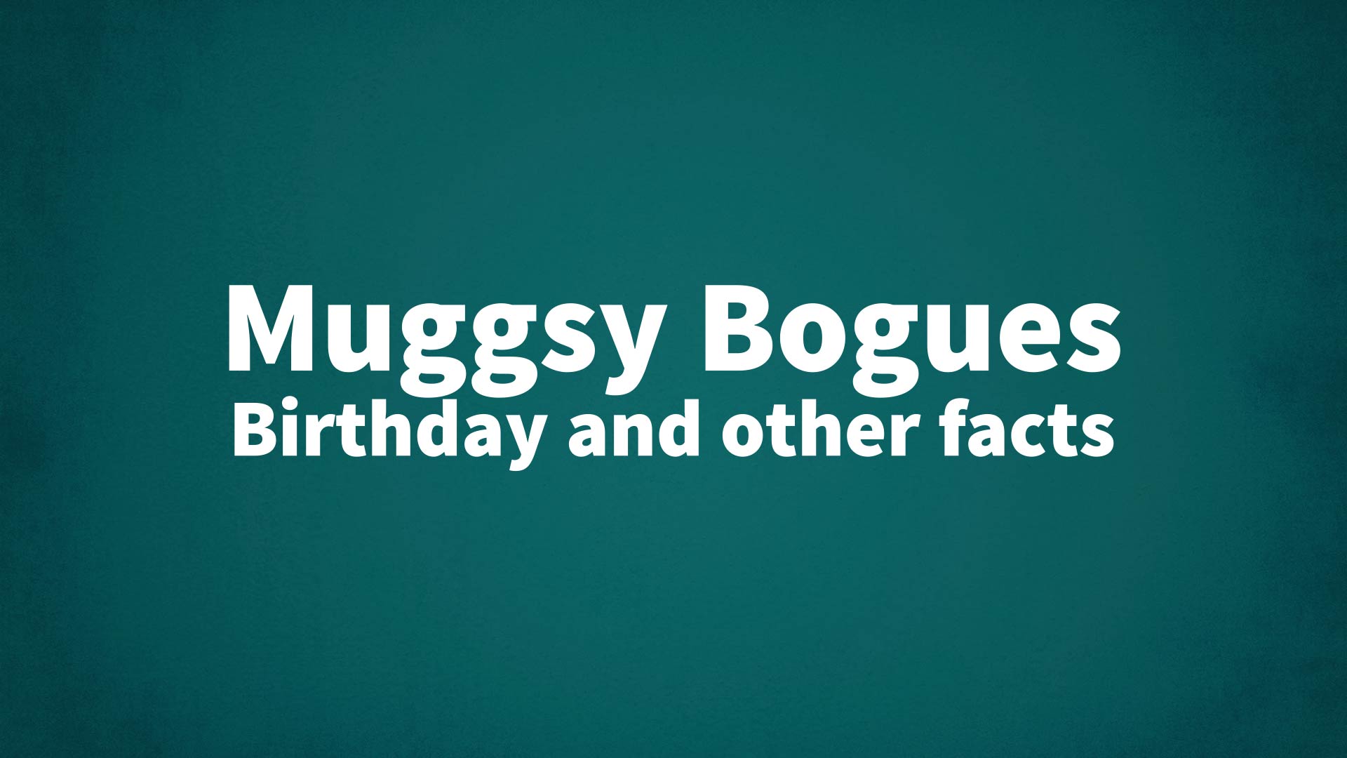 title image for Muggsy Bogues birthday