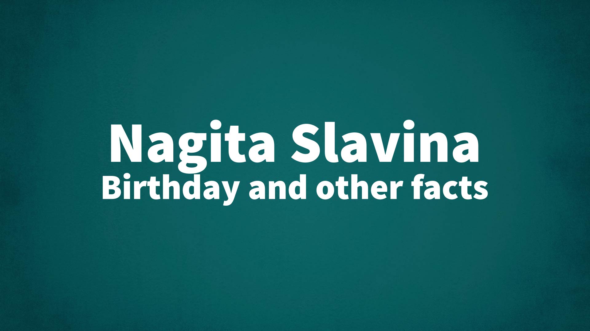 title image for Nagita Slavina birthday