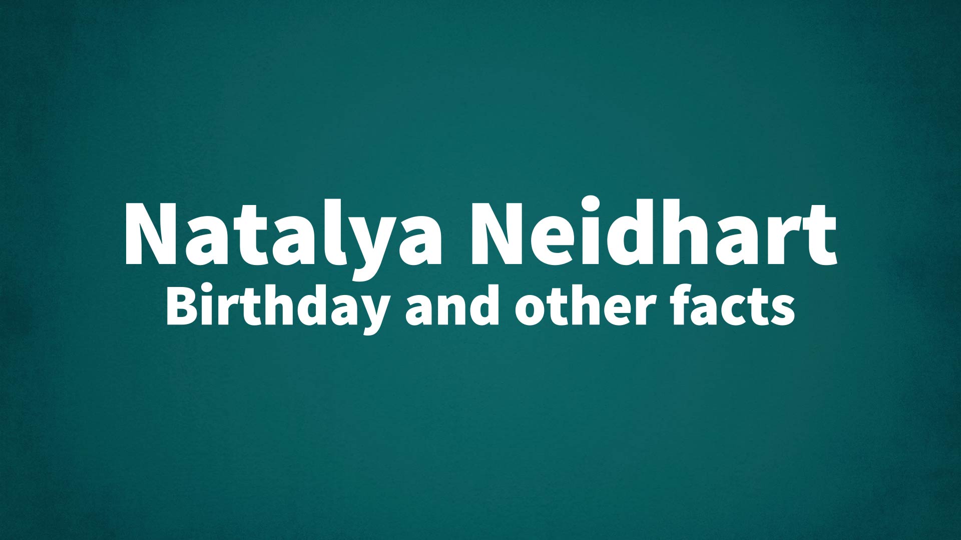 title image for Natalya Neidhart birthday