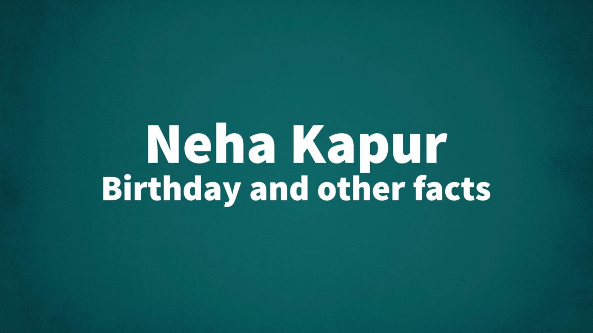 Neha-Kapur - List Of National Days