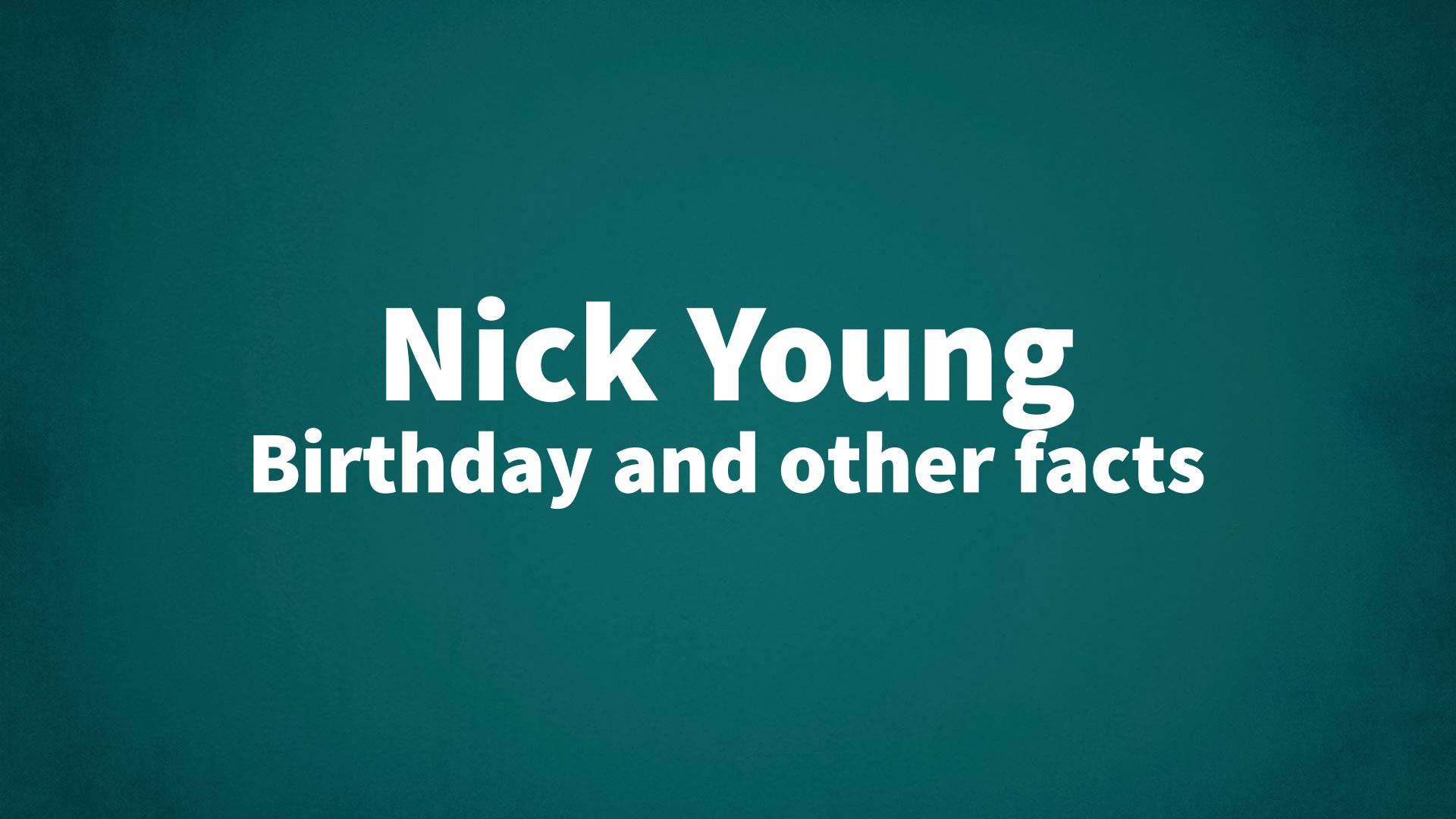 title image for Nick Young birthday