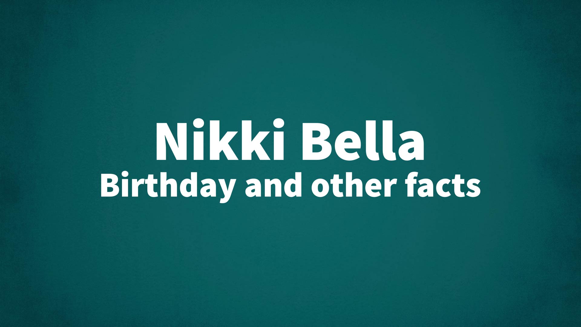 title image for Nikki Bella birthday