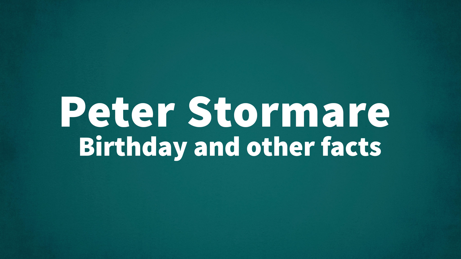 title image for Peter Stormare birthday