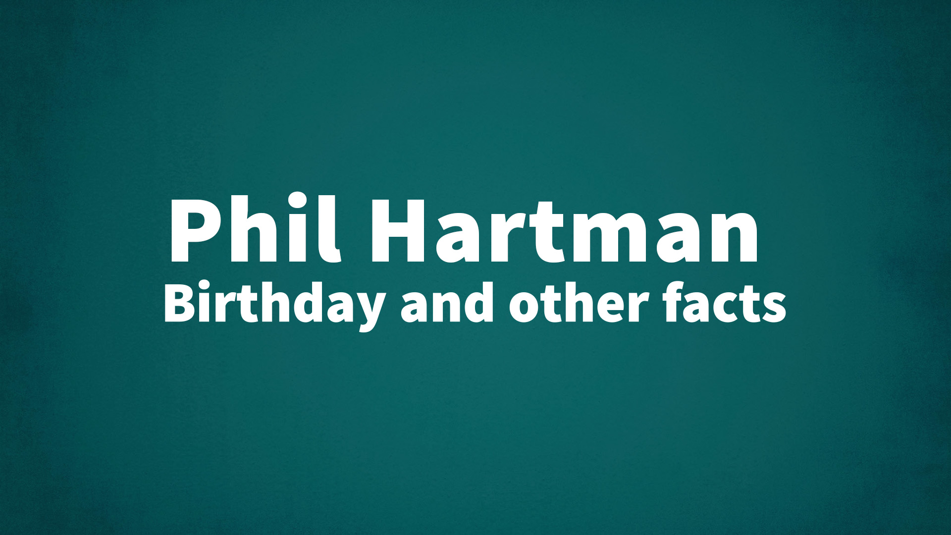 title image for Phil Hartman birthday