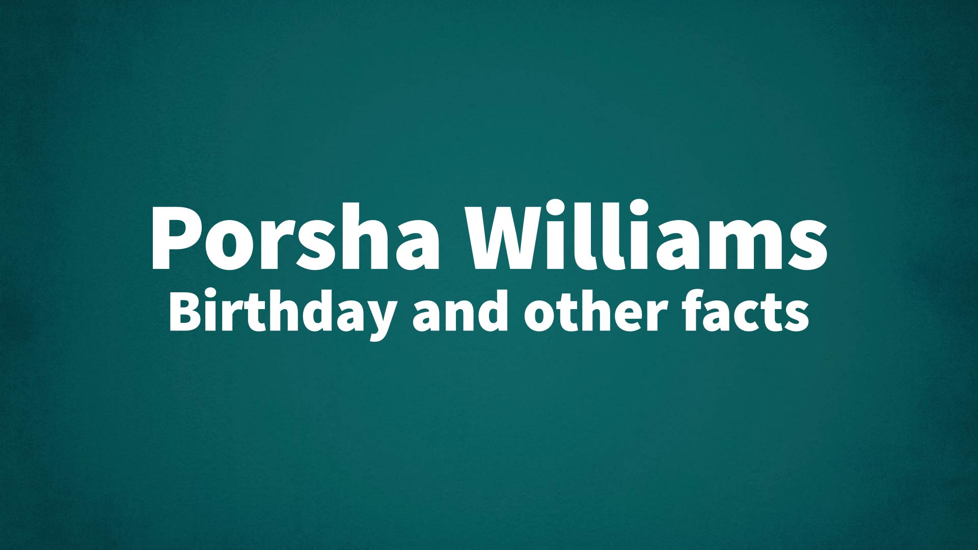 title image for Porsha Williams birthday