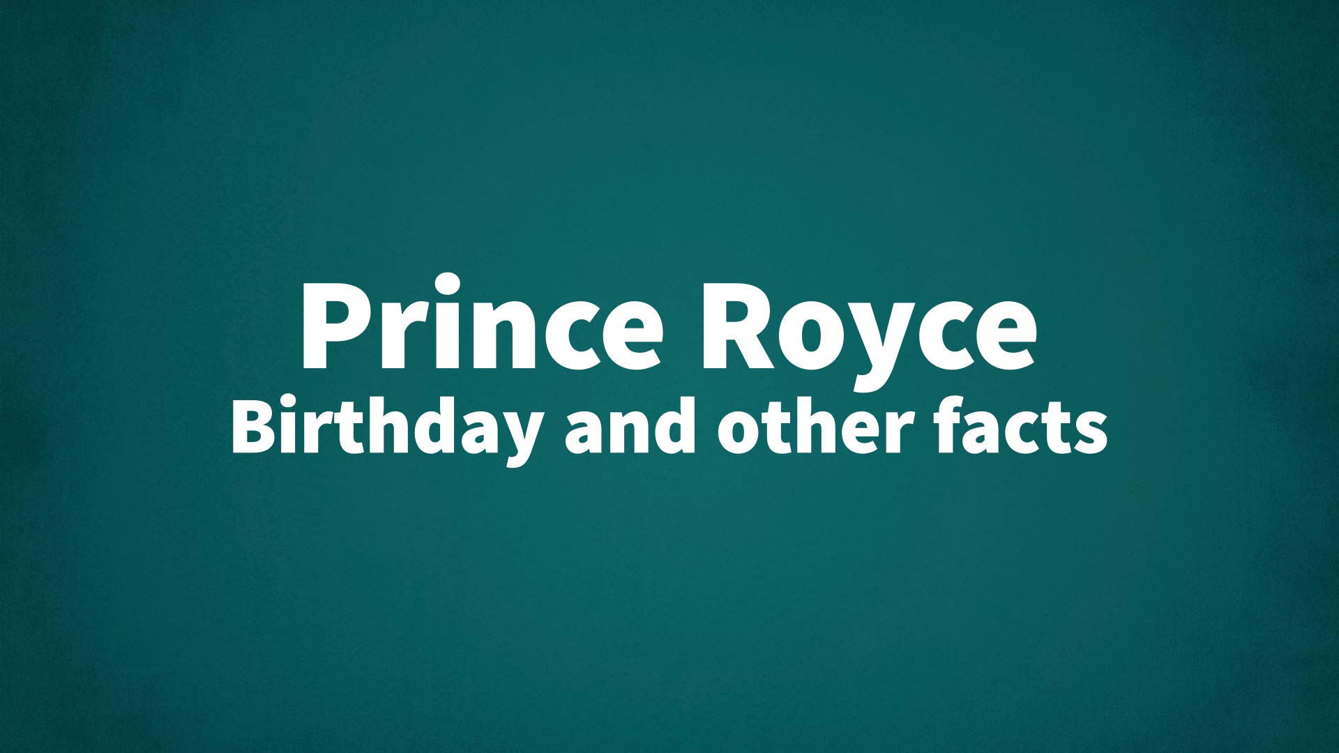 title image for Prince Royce birthday