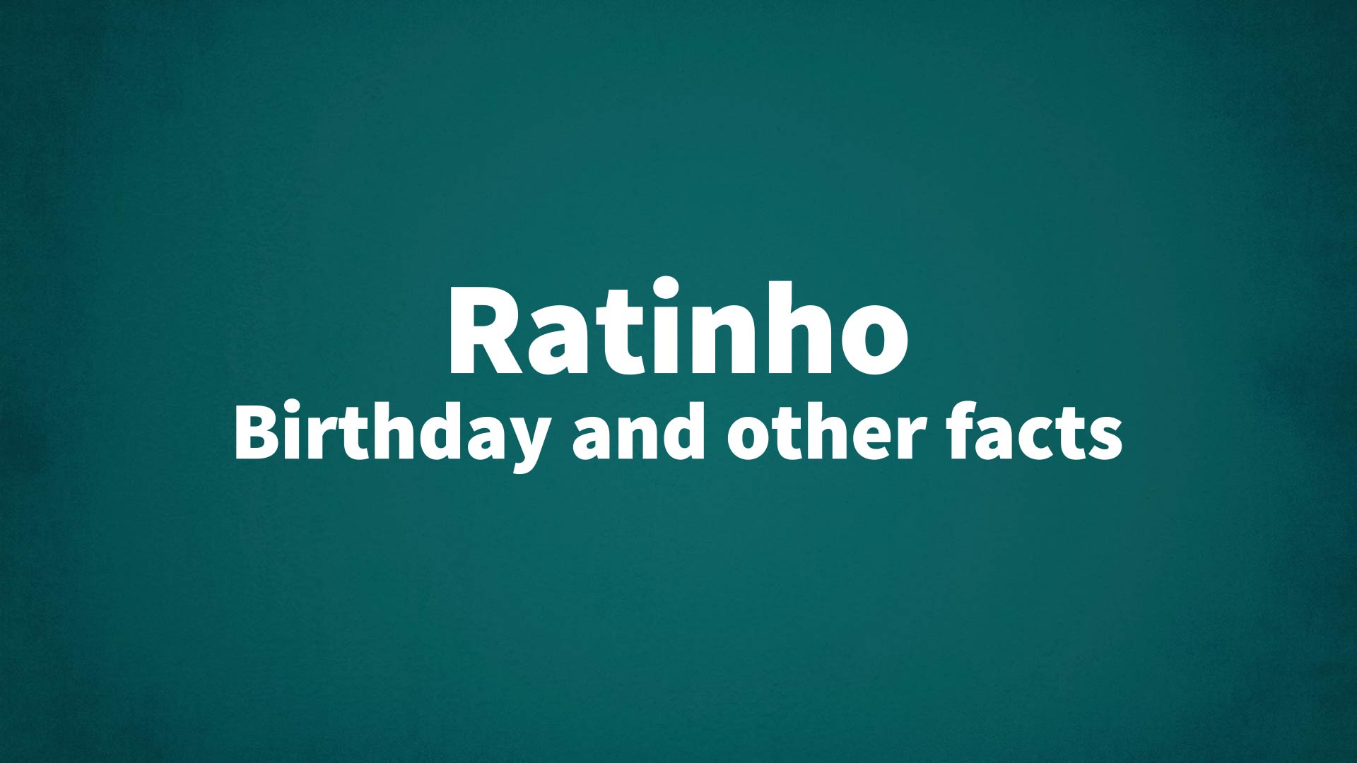 title image for Ratinho birthday
