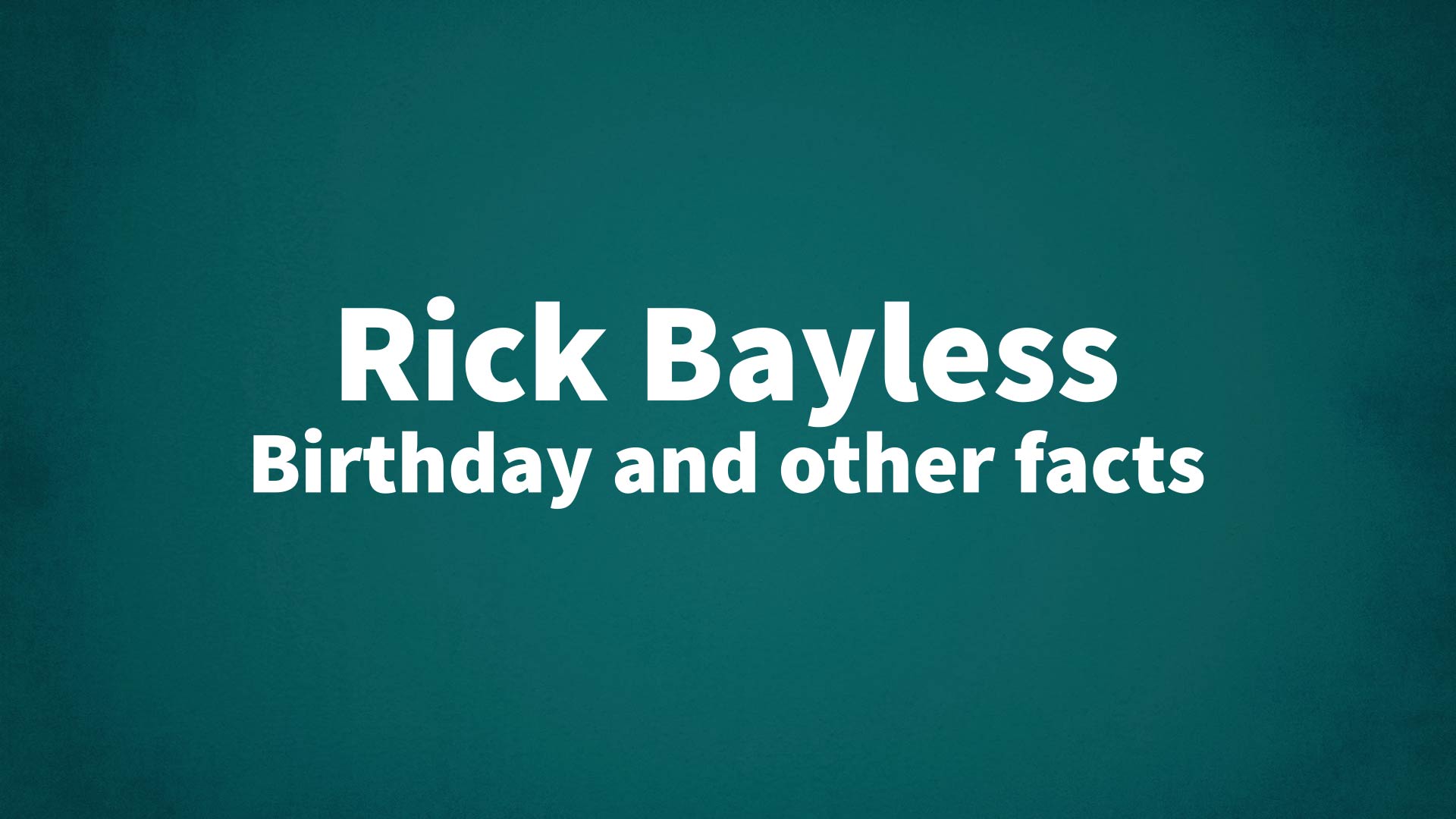 title image for Rick Bayless birthday