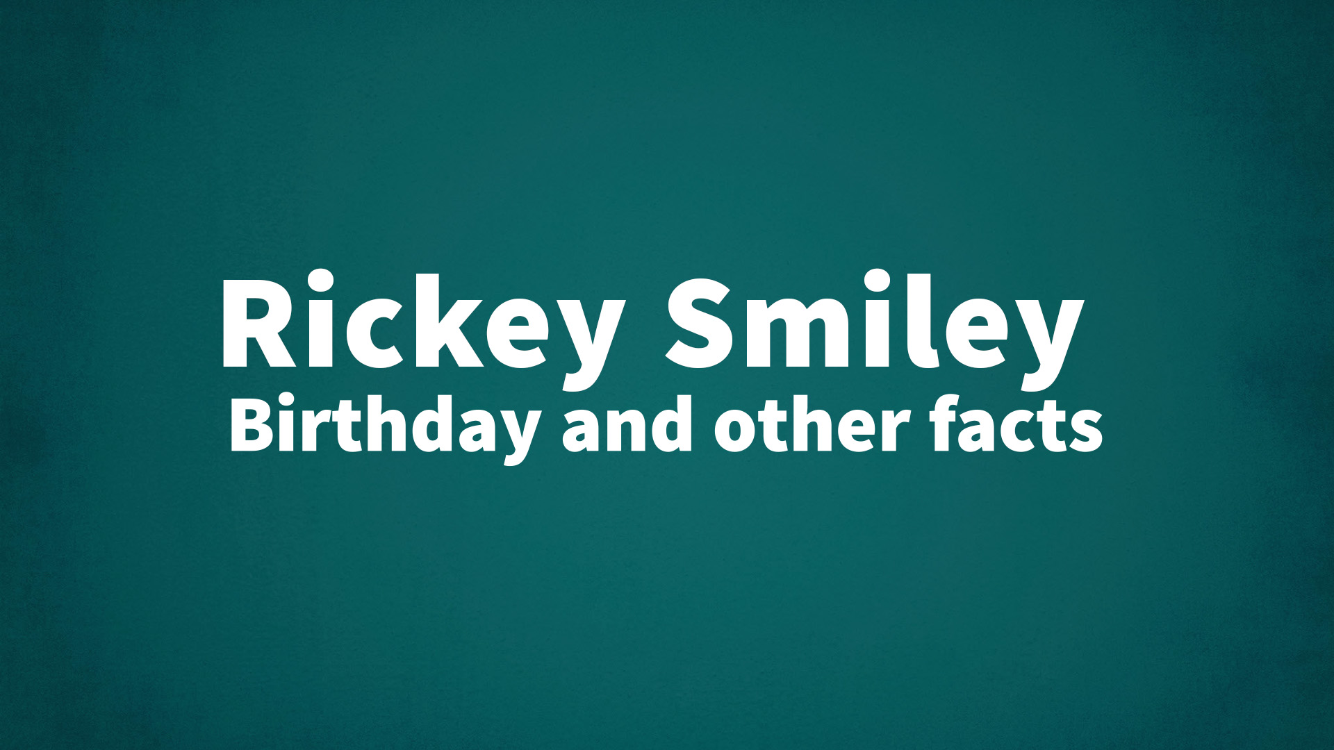 title image for Rickey Smiley birthday