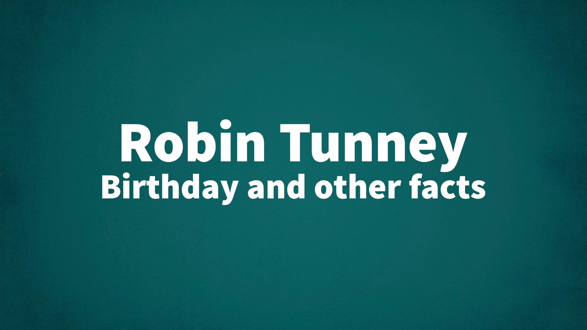 title image for Robin Tunney birthday