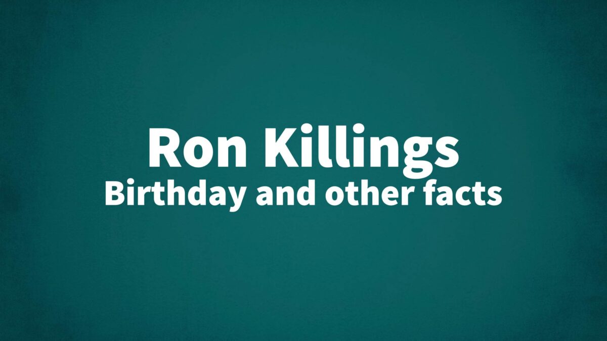 Ron-Killings - List Of National Days