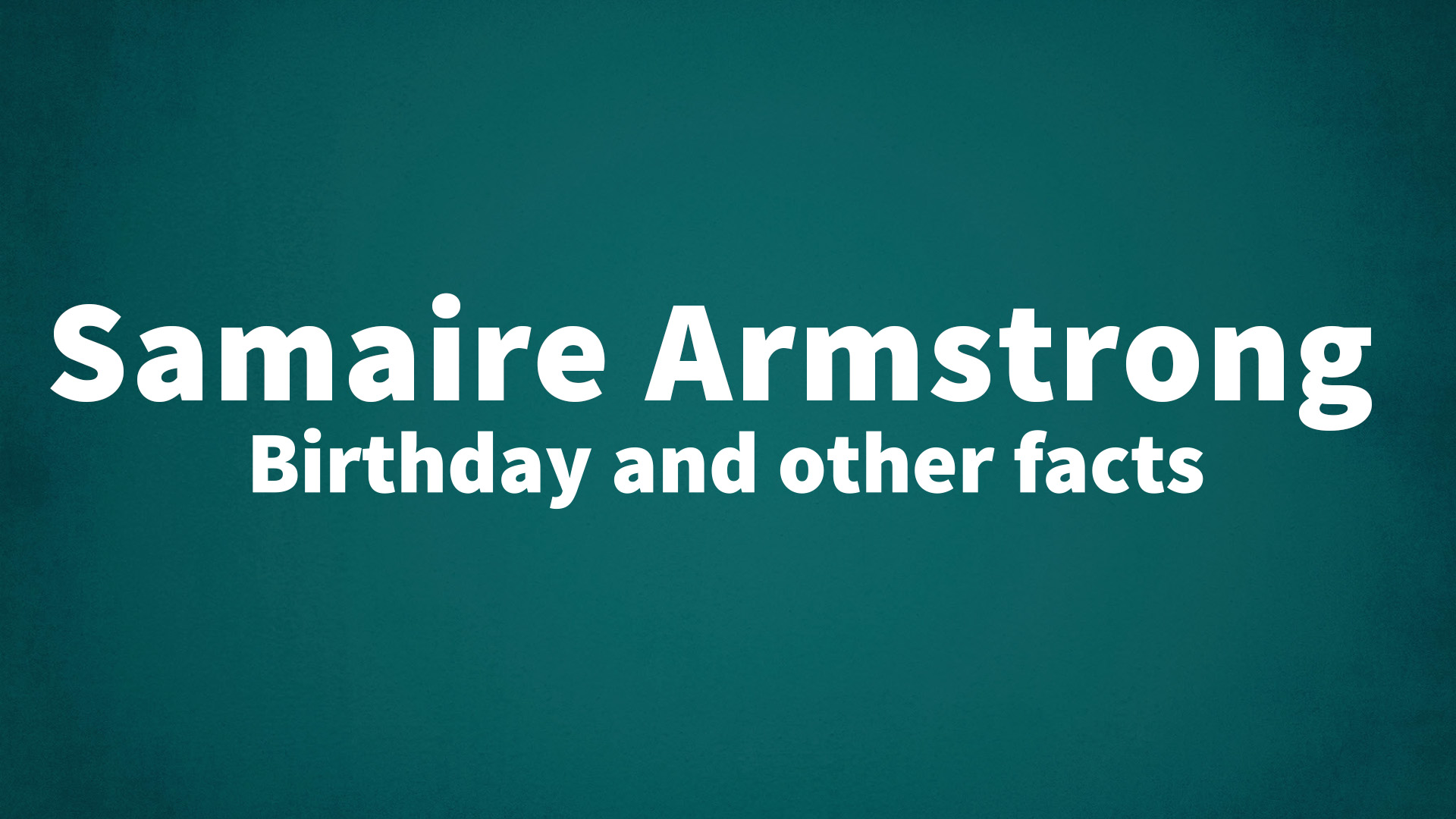 title image for Samaire Armstrong birthday