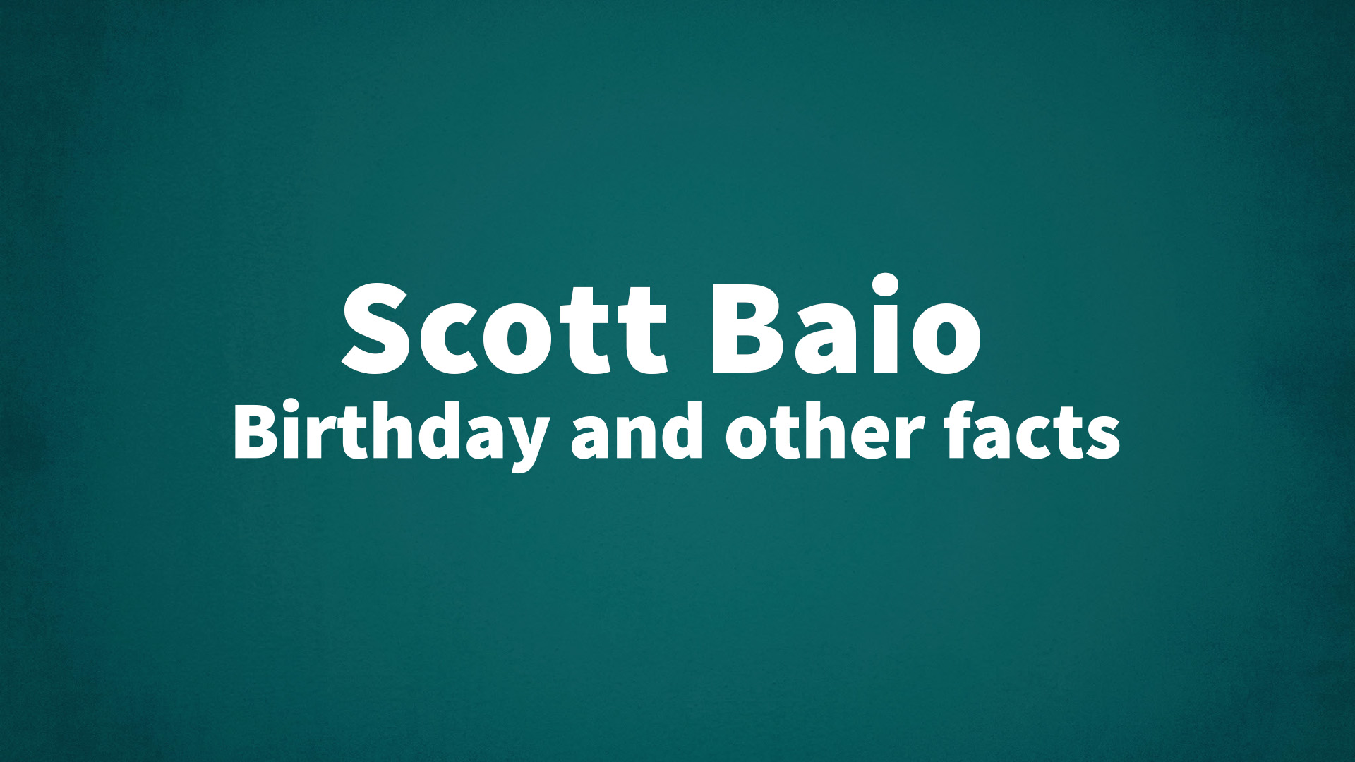 title image for Scott Baio birthday