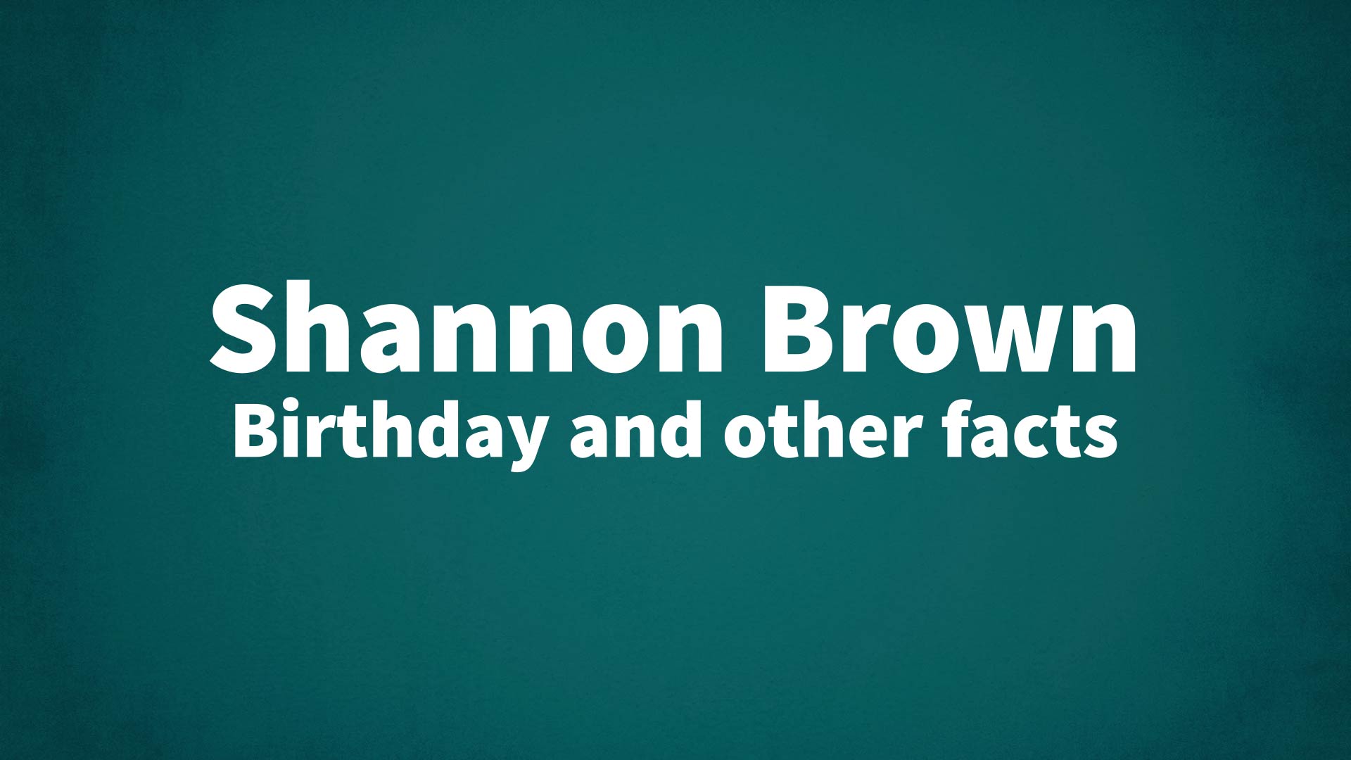 title image for Shannon Brown birthday