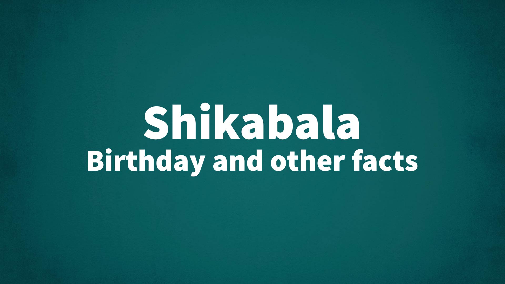 title image for Shikabala birthday